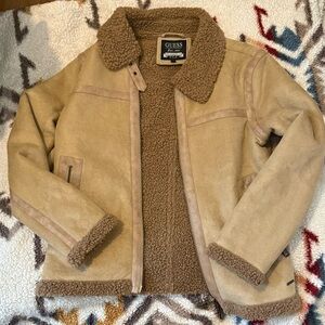 Guess Beige Shearling Jacket